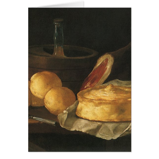 Vintages Barockstil mit Brot, Tee, Schinken (Vorne)