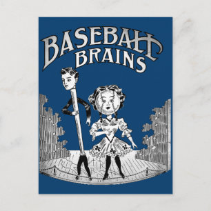 Vintages Baseball-Design Postkarte