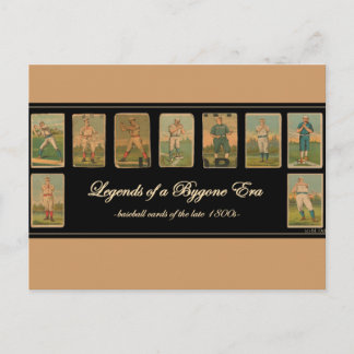 Vintages Baseball-Karte Antiquitätenposter Postkarte