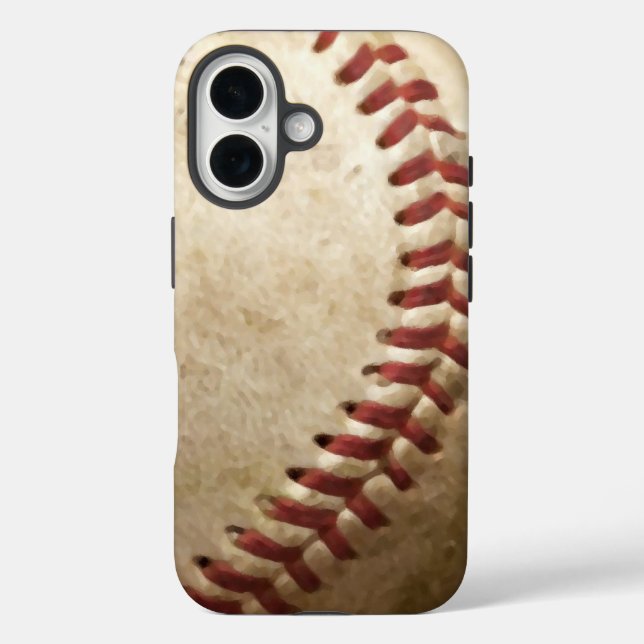Vintages Baseball-Nah-up Case-Mate iPhone Hülle (Rückseite)
