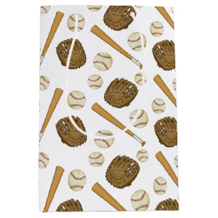 Vintages Baseball Nostalgie Sport Thema Mittlere Geschenktüte