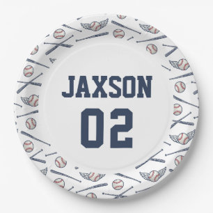 Vintages Baseball Pappteller