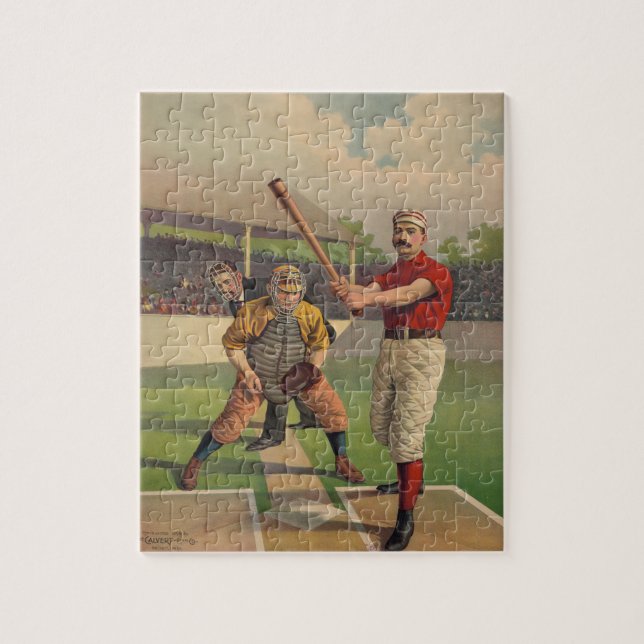 Vintages Baseball-Puzzlespiel Puzzle (Vertikal)