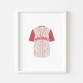 Vintages Baseball-Uniform-Poster Poster