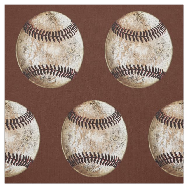 Vintages Baseballgewebe, IHRE FARBEN Stoff (Muster)