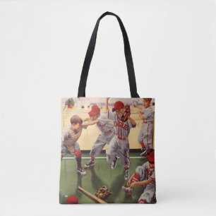 Vintages Baseballsportteam, Boys Roughhousing