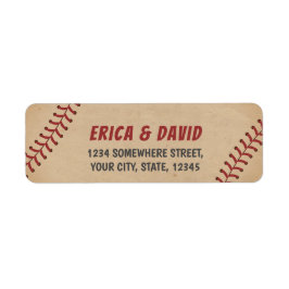 Vintages Baseballsportthema Hochzeit