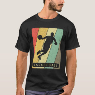 Vintages Basketball Retro-Poster T-Shirt