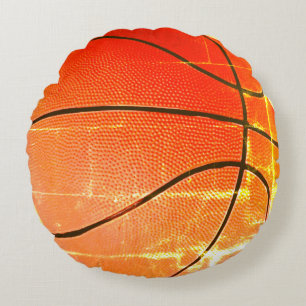 Vintages Basketballgeschenk Rundes Kissen