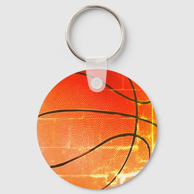 Vintages Basketballgeschenk Schlüsselanhänger (Vorderseite)