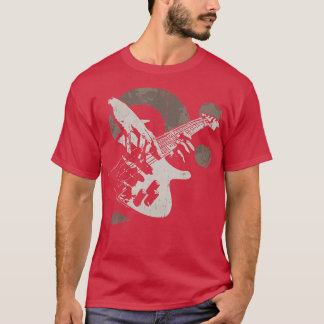 Vintages Bass Guitar Clef Geschenk für Bassist T-Shirt