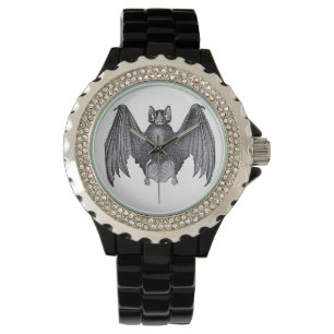 Vintages Bat Gothic Armbanduhr