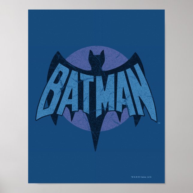 Vintages Bat-Symbol Poster (Vorne)