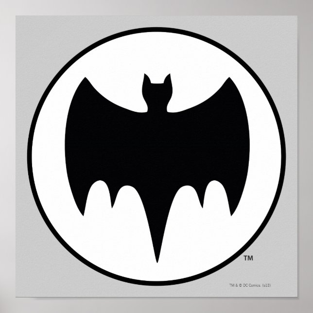 Vintages BAT-Symbol Poster (Vorne)