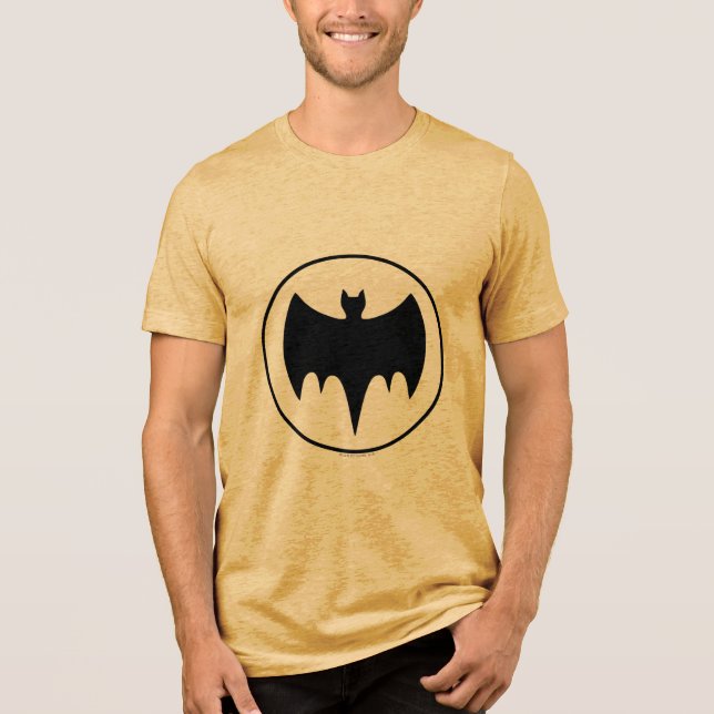 Vintages BAT-Symbol Tri-Blend Shirt (Vorderseite)
