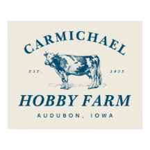 Vintages Bauernhofposter