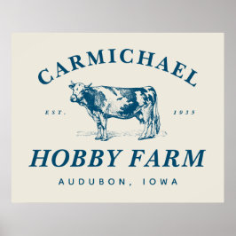 Vintages Bauernhofposter Poster