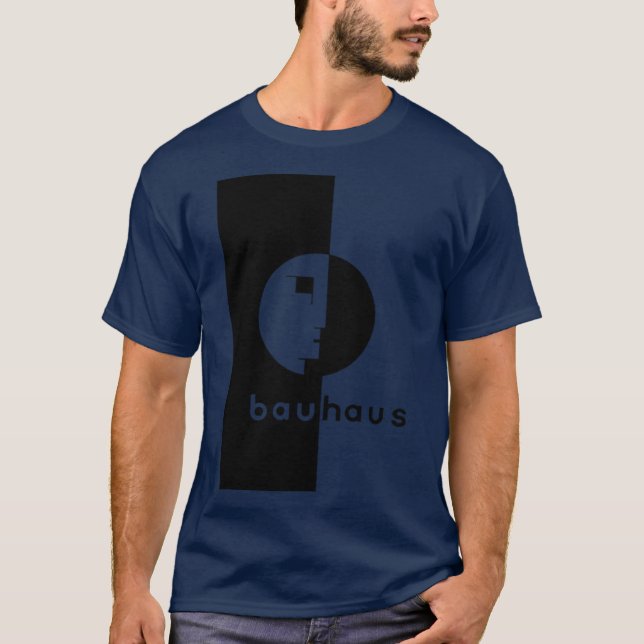 Vintages Bauhaus-Logo von 1919 T-Shirt (Vorderseite)