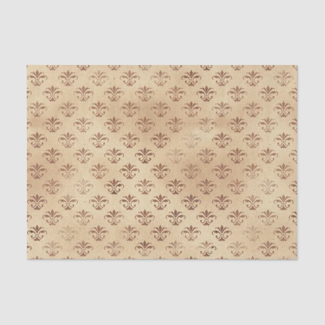 Vintages Baumuster Seidenpapier (Vorderseite)