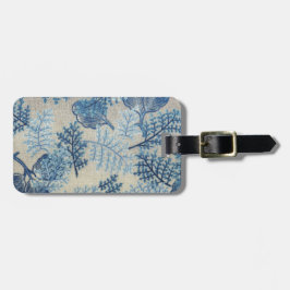 Vintages Baumwollgewebe gedruckt Gepäckanhänger