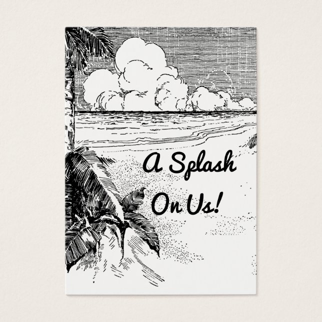 Vintages Beachthemenangebot - Ermäßigung bei einem (Vorderseite)