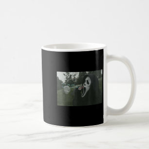 Vintages Beängstigend-Face-Horror-Poster Halloween Kaffeetasse