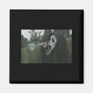 Vintages Beängstigend-Face-Horror-Poster Halloween Magnet