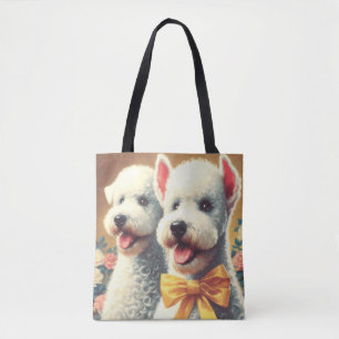 Vintages Bedlington Terrier Painting