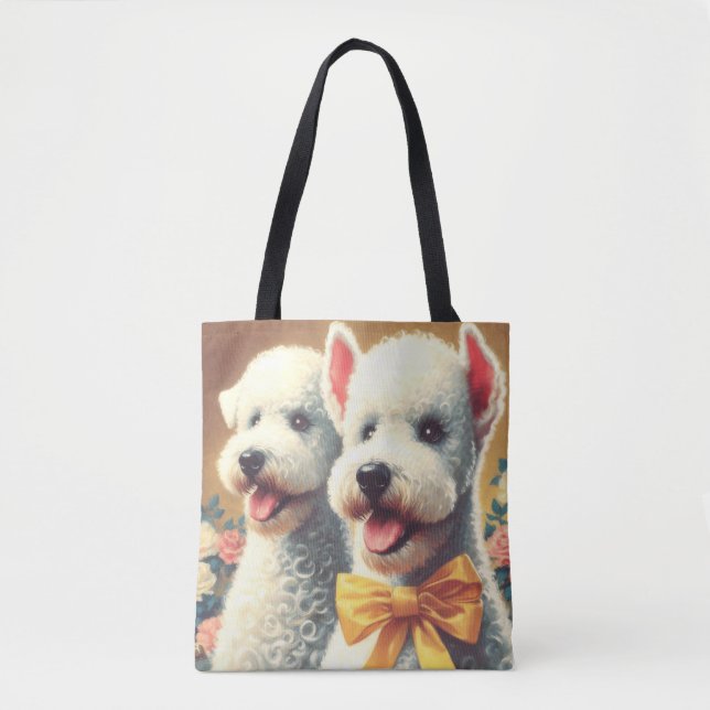 Vintages Bedlington Terrier Painting (Vorderseite)