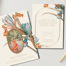 Vintages Beerdigungsprogramm für das Foto