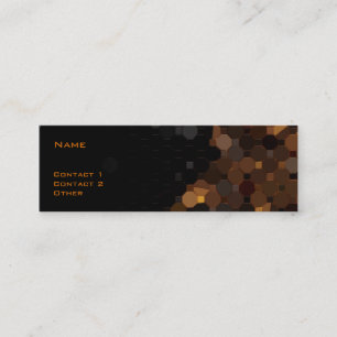 Vintages beflecktes Glas Mini Visitenkarte