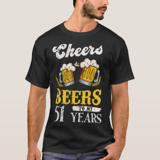 Vintages Beileid und Bier für meinen 51-jährigen G T-Shirt