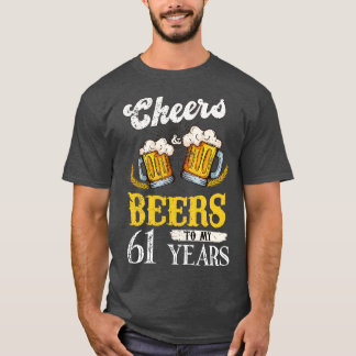 Vintages Beileid und Bier für meinen 61-jährigen G T-Shirt