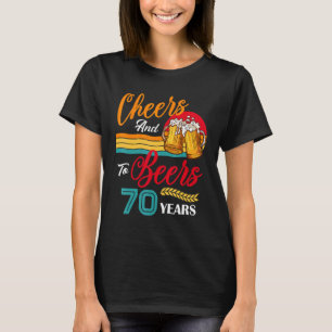 Vintages Beileid und Bier für meinen 70-jährigen T T-Shirt