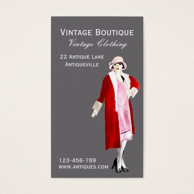 Vintages Bekleidungsgeschäft Vintage Mode (Vorderseite)