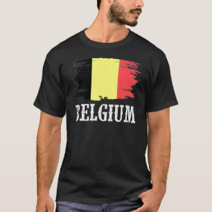 Vintages Belgien Flaggen I Liebe Belgien T-Shirt