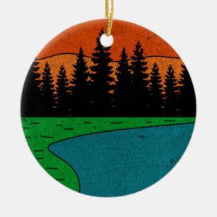 Vintages Bend Oregon Monument Obelisk Keramik Ornament