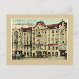 Vintages Berliner Grand Hotel Russland aus den 189 Postkarte