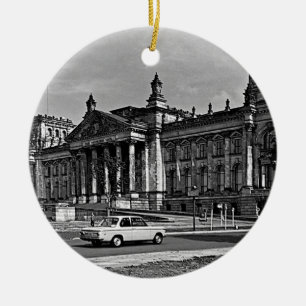 Vintages Berliner Reichstagshaus Keramik Ornament