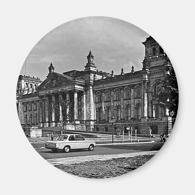 Vintages Berliner Reichstagshaus Magnet (Vorne)