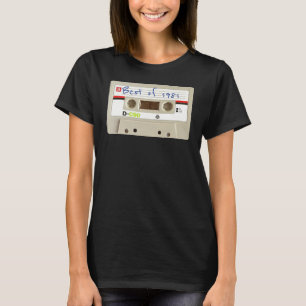 Vintages Best of 1981 White Cassette Tape T-Shirt