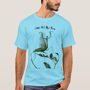 Vintages Beten von Mantis in verteidigungspolitisc T-Shirt