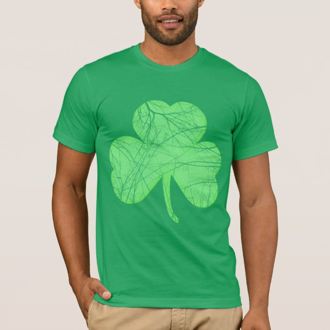 Vintages beunruhigtes Kleeblatt T-Shirt (Vorderseite)