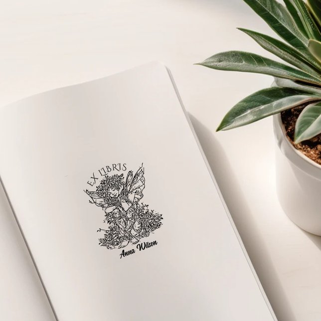 Vintages Bibliothekbuch Gummistempel (Von Creator hochgeladen)