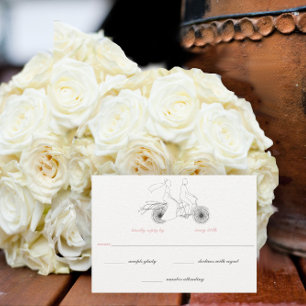 Vintages Bicycle Cotgingcore Rosa UAWG Einladung