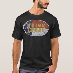 Vintages Bier aus der Region Drink - Nordkarolina T-Shirt