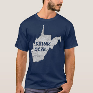 Vintages Bier aus der Region Drink West Virginia T-Shirt