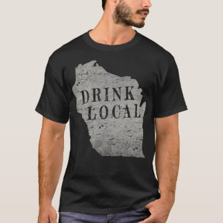 Vintages Bier aus der Region trinken Wisconsin T-Shirt