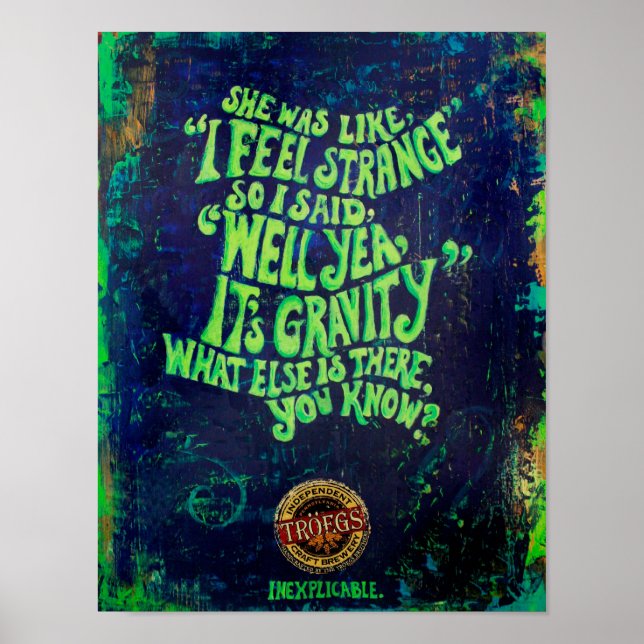 Vintages Bier Poster (Vorne)