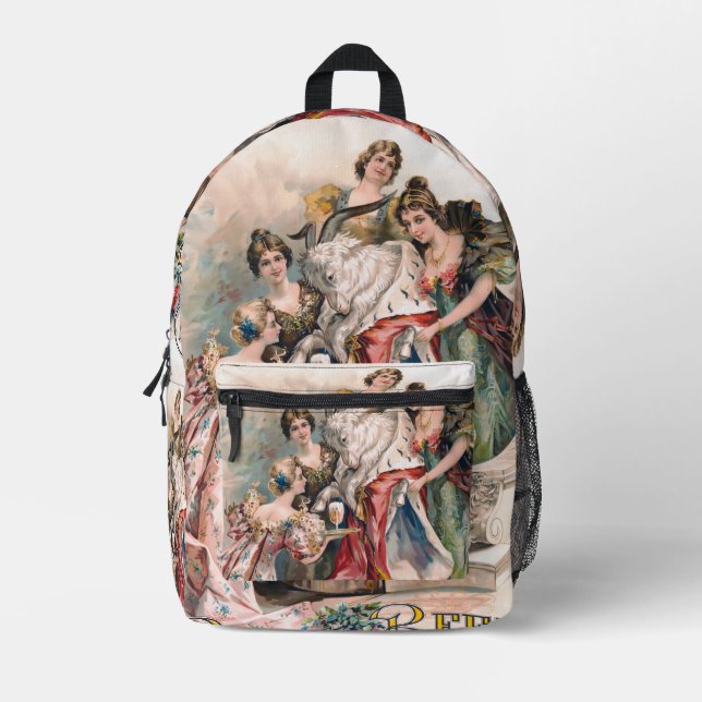 Vintages Bier-Werbeplakat Bedruckter Rucksack (Vorderseite)